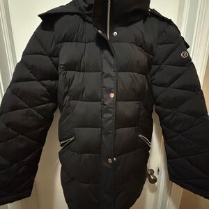 Calvin Klein Collection Black Quilted Bomber Jacket